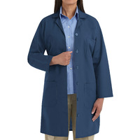 Red Kap Women's Lab Coat - Navy, L