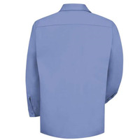Red Kap Cotton Long Sleeve Uniform Shirt - Light Blue, XL