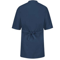 Red Kap Collarless Butcher Wrap - Navy, M