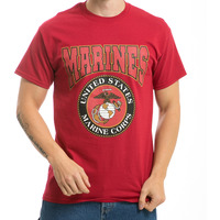 Classic Milit T's, Marines, Cardinal, L