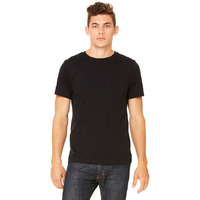 Mens Jersey Short-Sleeve Pocket T-Shirt - BLAcK - S(D0102H7W3PJ)