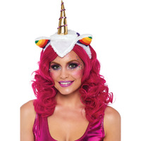 Rainbow Unicorn Headband O/S MULTICOLOR