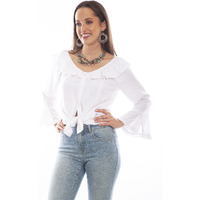 RUFFLE OFF/ON SHOULDER BLOUSE