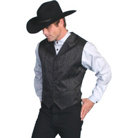 FLORAL STRIPE JACQUARD VEST