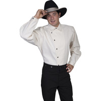 OSNABURG BUTTON FRONT SHIRT