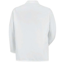 Red Kap Specialized Lapel Counter Coat - White, XL