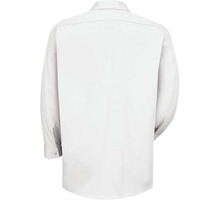 Red Kap Long Sleeve Specialized Cotton Work Shirt - White, M