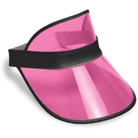 Clear Cerise Plastic Dealer's Visor