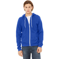 Unisex Sponge Fleece Full-Zip Hooded Sweatshirt - ASPHALT - 2XL(D0102H7WMZT)