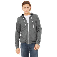 Unisex Sponge Fleece Full-Zip Hooded Sweatshirt - ASPHALT - 2XL(D0102H7WMV2)
