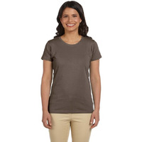 Ladies 44 oz 100% Organic cotton classic Short-Sleeve T-Shirt - BLAcK - S(D0102H7ZQK2)