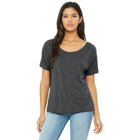 Ladies Slouchy T-Shirt - WHITE MARBLE - S(D0102H7W5VJ)