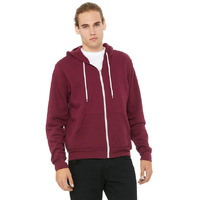 Unisex Sponge Fleece Full-Zip Hooded Sweatshirt - ASPHALT - 2XL(D0102H7WMcP)