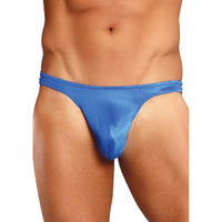 Satin Bong Thong Blue L/XL(D0102H5GM4V.)