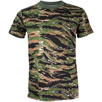 Men's Short Sleeve T-Shirt Tiger Stripe Large