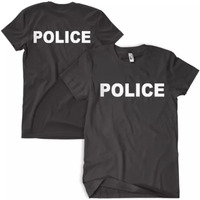 Police T-Shirt Black - XL