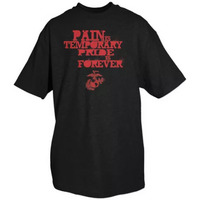 Marines-Pain T-Shirt, Black - Small