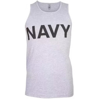 Mens Tank Top Grey - Navy XL