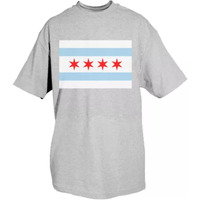Chicago Flag T-Shirt Grey - XL