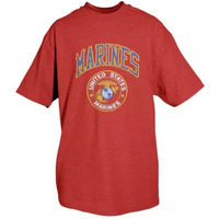 Marines T-Shirt, Red-Small