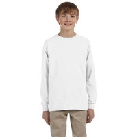 Youth DRI-POWER AcTIVE Long-Sleeve T-Shirt - FOREST gREEN - S(D0102HI3DHW)