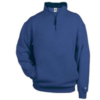 Badger Quarter-Zip Fleece Pullover - Royal, L