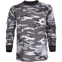 Men's Long Sleeve T-Shirt - Urban Camo Small