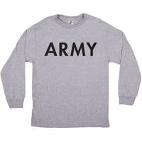 Army Long Sleeve T-Shirt Grey XL