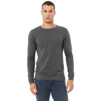 Unisex Jersey Long-Sleeve T-Shirt - RED - S(D0102H7WPN2)