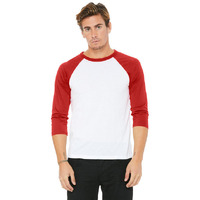 Unisex 34-Sleeve Baseball T-Shirt - gRY cHR BLK TRB - S(D0102H7Wg0X)