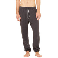 Unisex Sponge Fleece Long Scrunch Pant - DARK gRY HEATHER - XS(D0102H7KXBT)