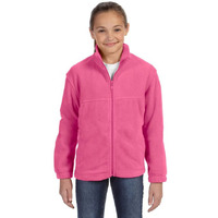 Youth 8 oz Full-Zip Fleece - SAFETY YELLOW - S(D0102H76TY6)