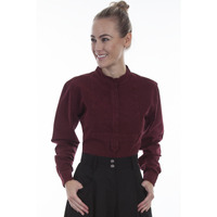 PAISLEY BIB FRONT BLOUSE