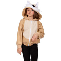 Vixie Kids Hoodie -Tan/Ivory L