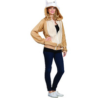 Vixie Fox Adt Hoodie-Tan Sz L