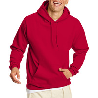 Unisex Ecosmart 5050 Pullover Hooded Sweatshirt - WHITE - S(D0102H7K38T)