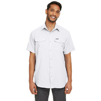 Mens UtilizerII Solid Performance Short-Sleeve Shirt - WHITE - S(D0102H7M1YT)