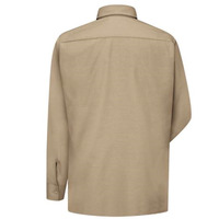 Red Kap Ripstop Long Sleeve Shirt - Khaki, L