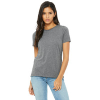 Ladies Relaxed Triblend T-Shirt - cHAR BLK TRIBLND - S(D0102H7WZAP)