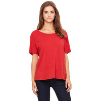 Ladies Slouchy T-Shirt - WHITE MARBLE - S(D0102H7W5gX)