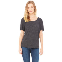 Ladies Slouchy T-Shirt - WHITE MARBLE - S(D0102H7W5YT)