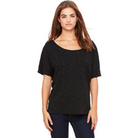 Ladies Slouchy T-Shirt - WHITE MARBLE - S(D0102H7W53T)