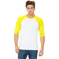 Unisex 34-Sleeve Baseball T-Shirt - gRY cHR BLK TRB - S(D0102H7WgN6)