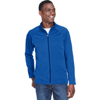 Mens Stretch Tech-Shell compass Full-Zip - DK gREY HEATHER - S(D0102H76K96)