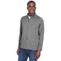 Mens Stretch Tech-Shell compass Full-Zip - DK gREY HEATHER - S(D0102H76KgP)