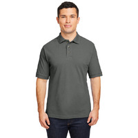 Mens 6 oz Ringspun cotton Piqu Short-Sleeve Polo - WHITE - 5XL(D0102H7NJ0X)