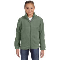 Youth 8 oz Full-Zip Fleece - SAFETY YELLOW - S(D0102H76TD8)