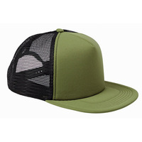 Big Accessories BX030 5-Panel Foam Front Trucker Cap