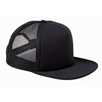 Big Accessories BX030 5-Panel Foam Front Trucker Cap