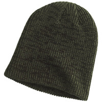 Big Accessories BA524 Ribbed Marled Beanie